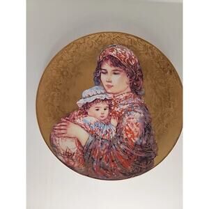 Edna Hibel "Molly and Annie" Mother's Day Collectors Plate